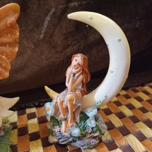 LOT OF 3 -Painted Ceramic Fairy Set - Picture 3 of 6